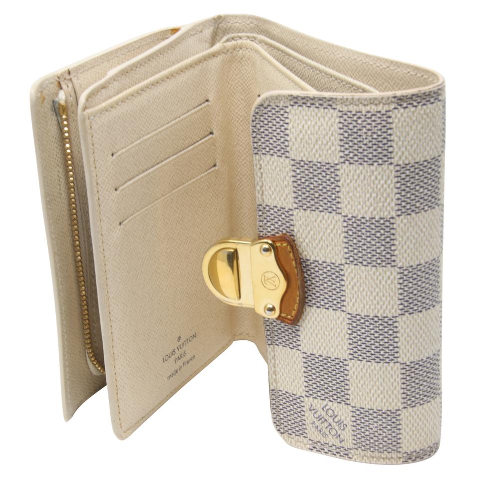 Louis Vuitton Azur Portefeuille Kola Compact Damier Wallet Case