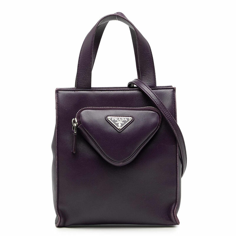 Prada 1Bg418 2Way Bag Leather Travel Bag