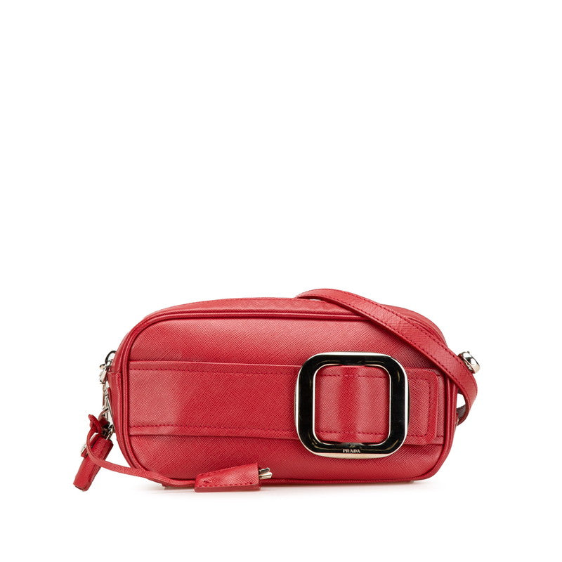 Prada Buckle Shoulder Bag Saffiano