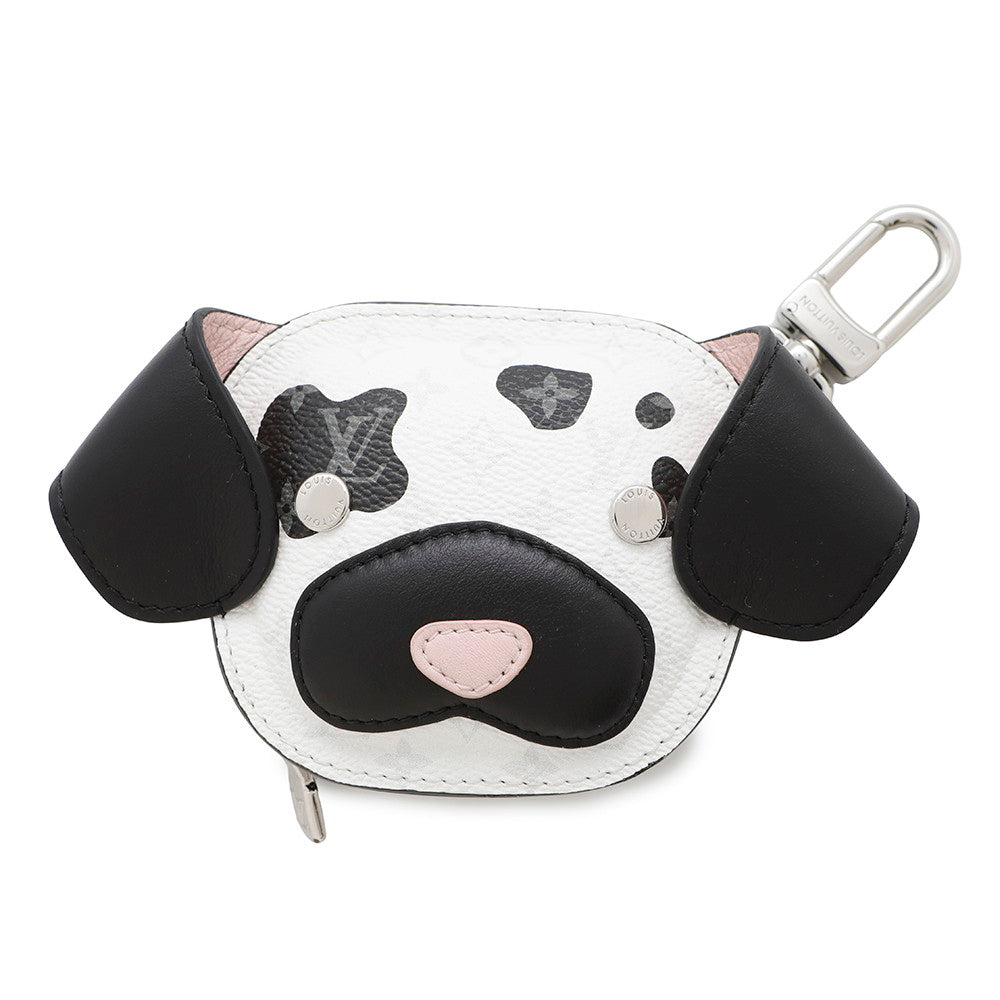 Louis Vuitton Charm・ Dog PinkM02273 Monogram Noir White Key Chain
