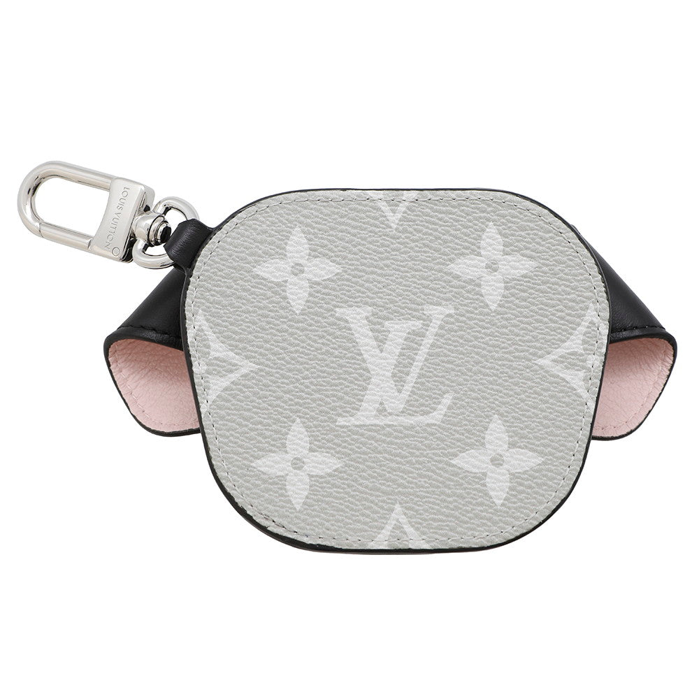 Louis Vuitton Charm・ Dog PinkM02273 Monogram Noir White Key Chain