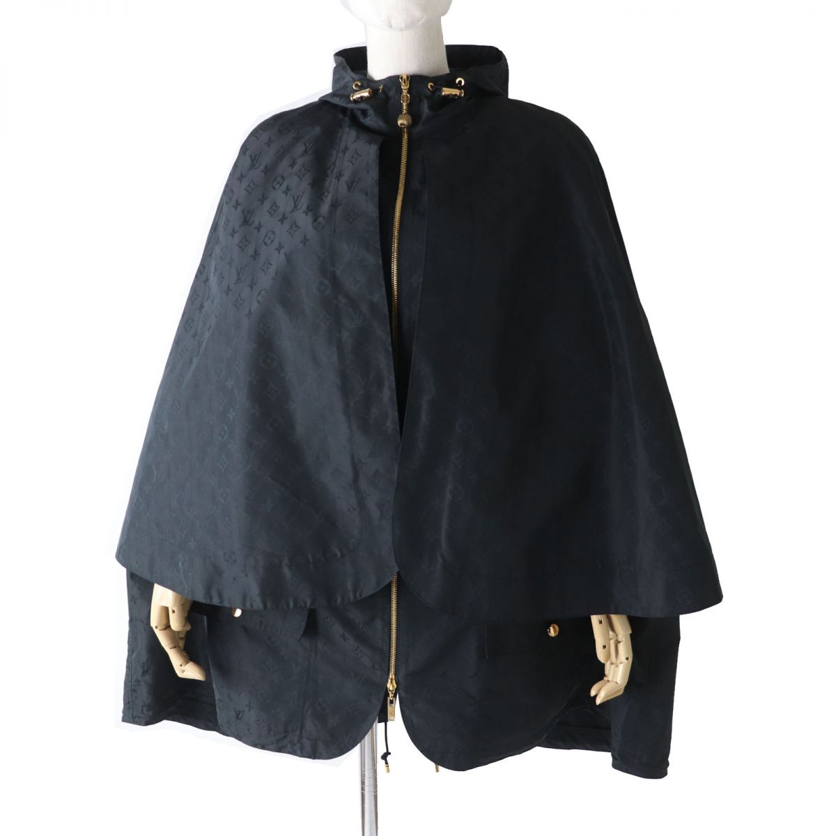 Louis Vuitton poncho omen 34 Monogram Cotton Black Handbag