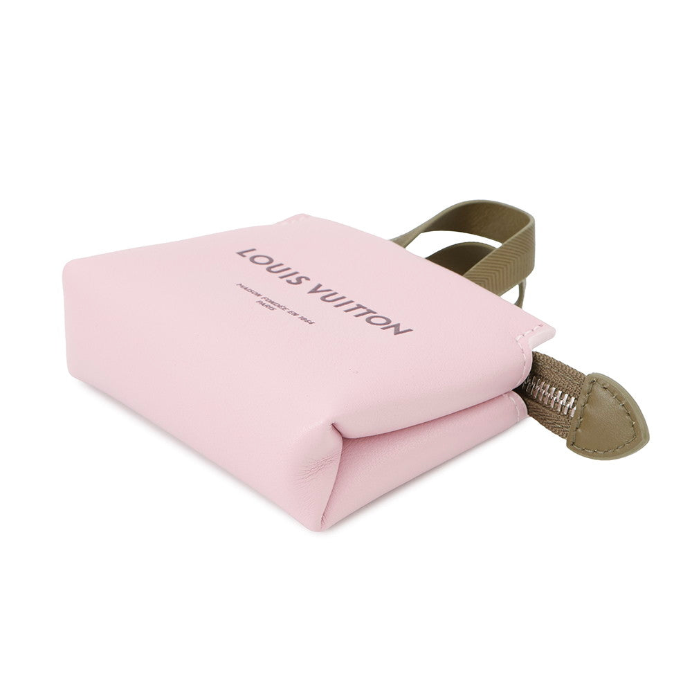 Louis Vuitton Charm・ Shopper PinkM03136 Leather Key Chain