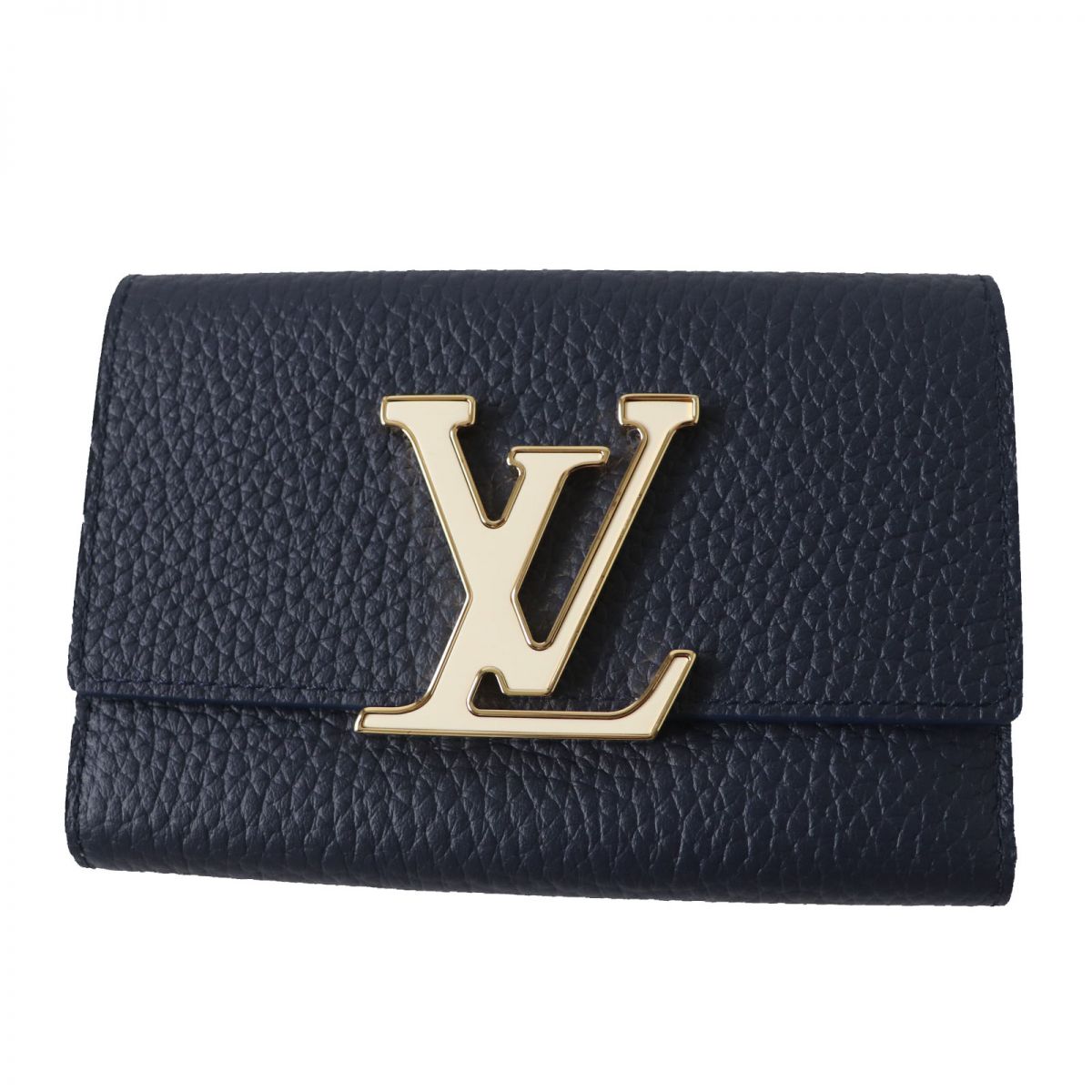 Louis Vuitton Tri-fold Marine Leather Wallet Case