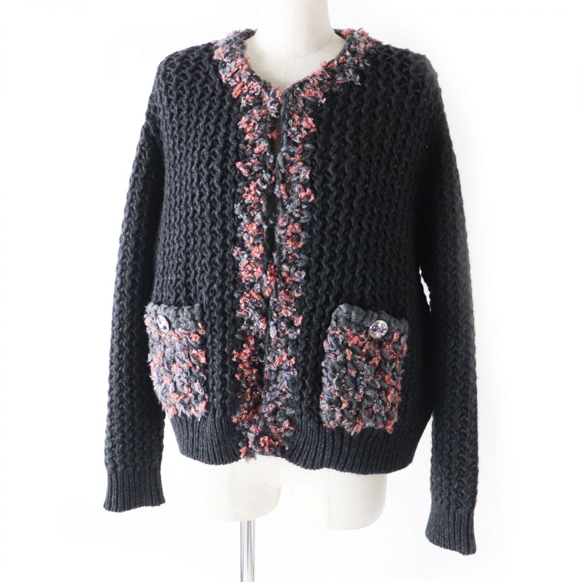 Chanel knit part 43 wool part 25 Gray Handbag