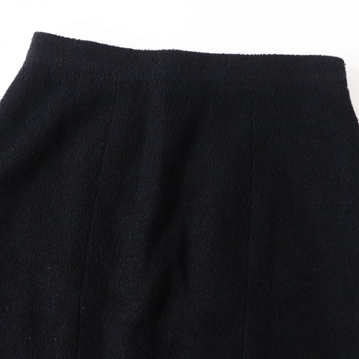 Chanel Tweed A Line Mini Skirt Black Size 36 Handbag