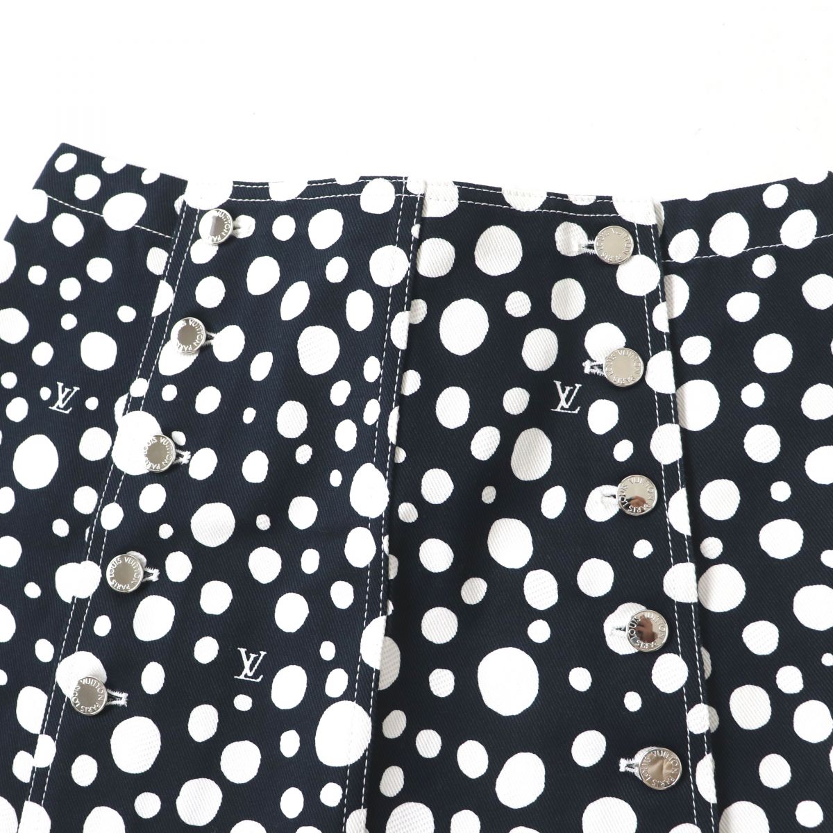 Louis Vuitton ty dot 38 Cotton White Navy Apparel