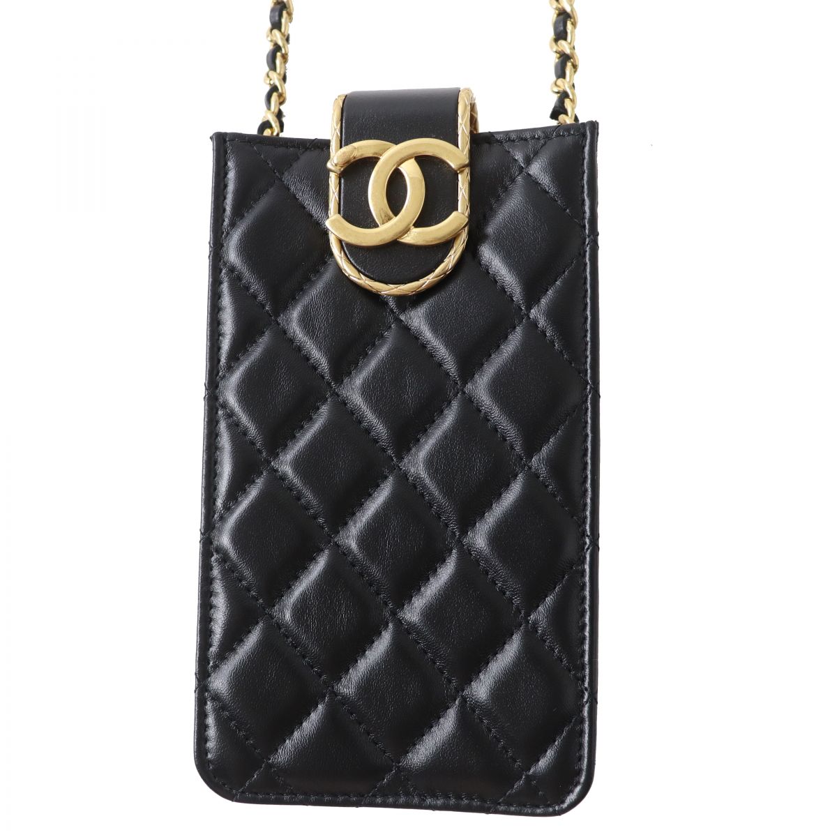 Chanel lambskin x Black Gold Shoulder Bag