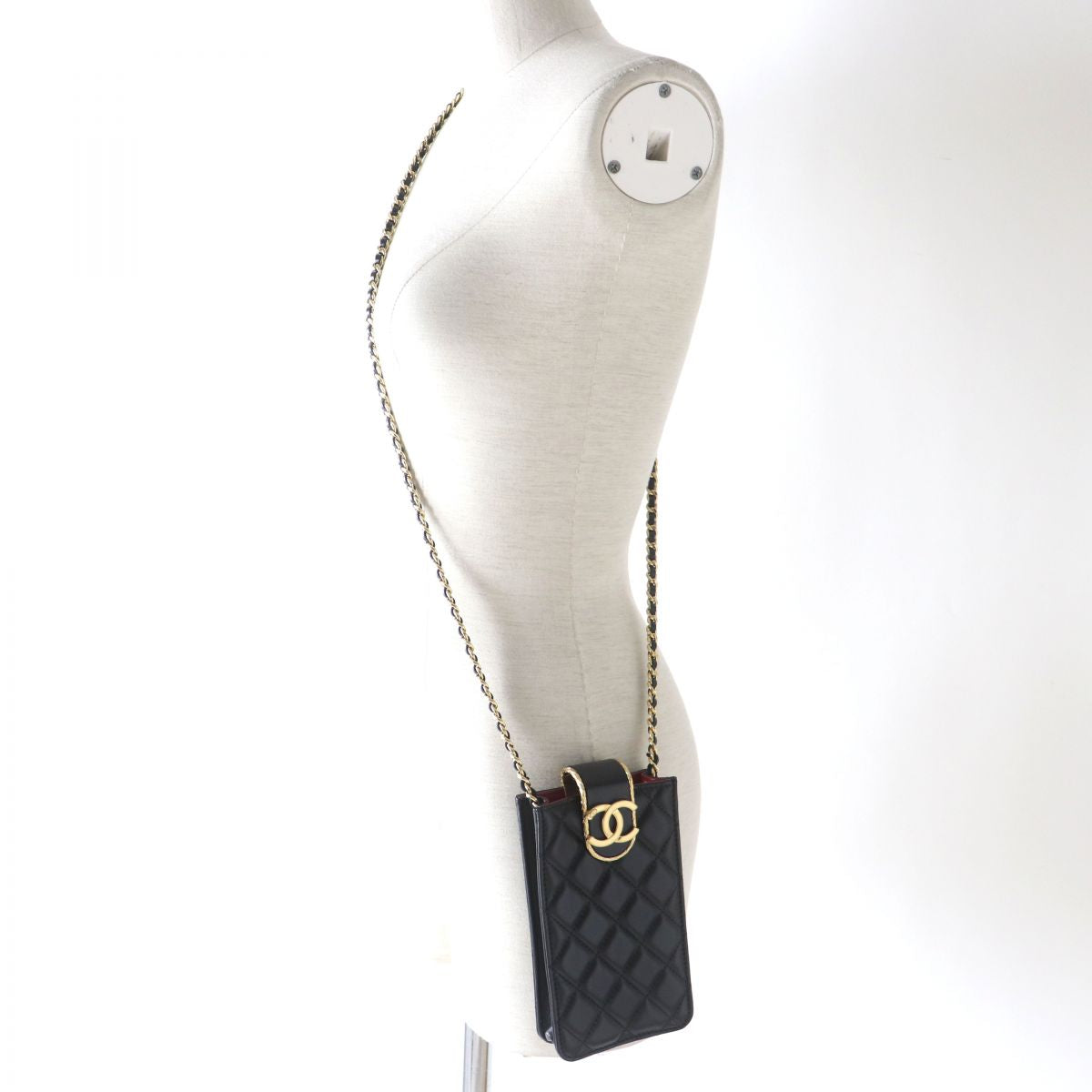 Chanel lambskin x Black Gold Shoulder Bag