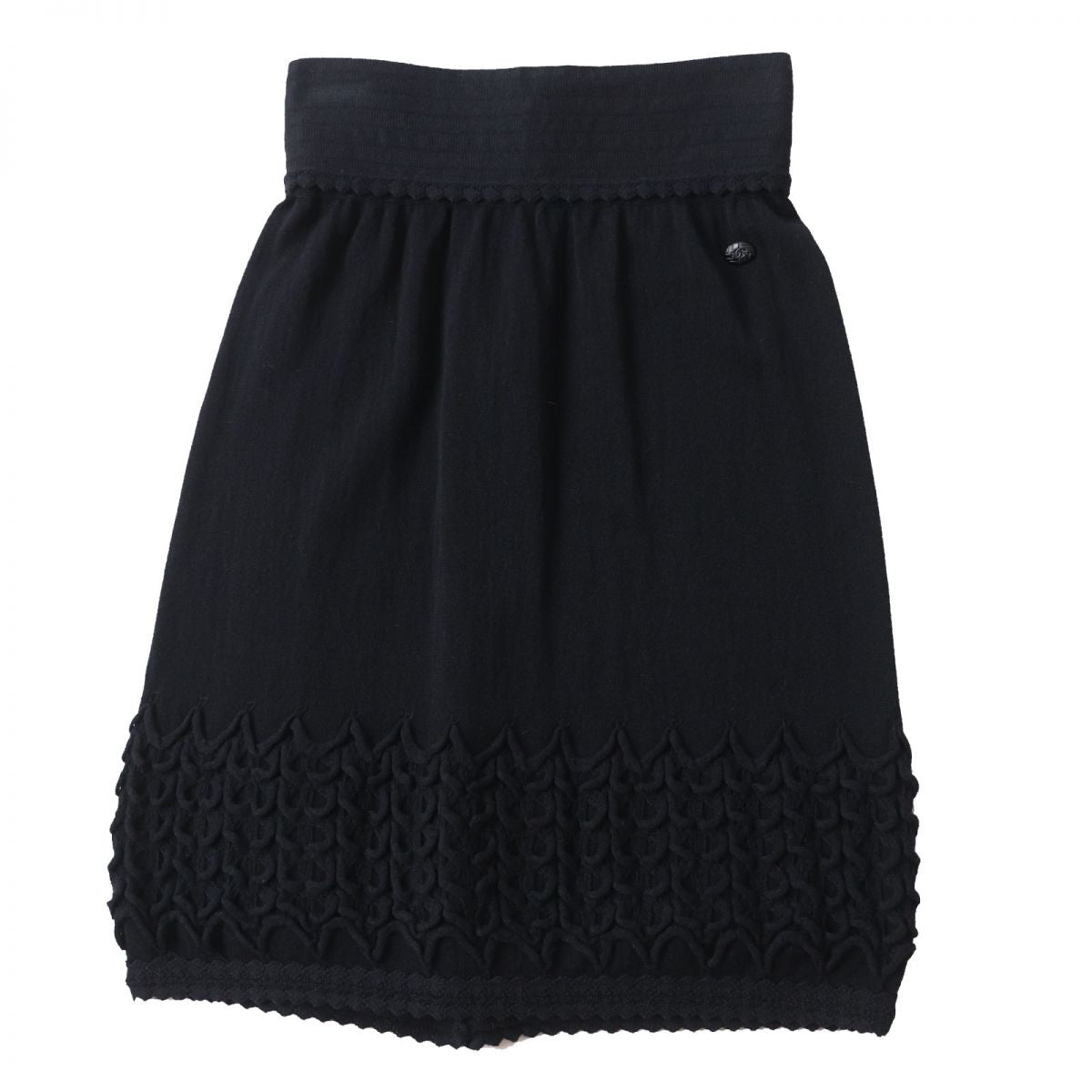 Chanel Women's Knit Skirt Black Size 36 Handbag
