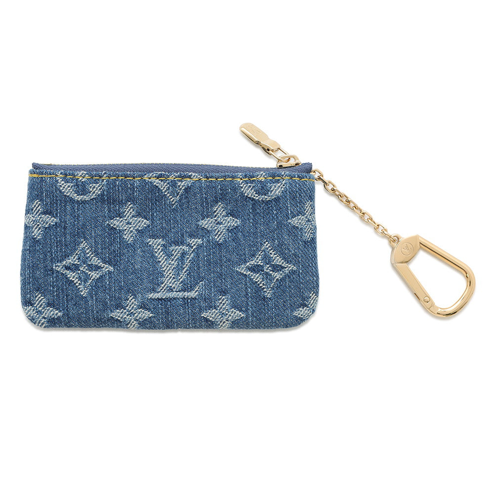 Louis Vuitton × TM Key Pochette Cles Monogram Denim Clutch Bag