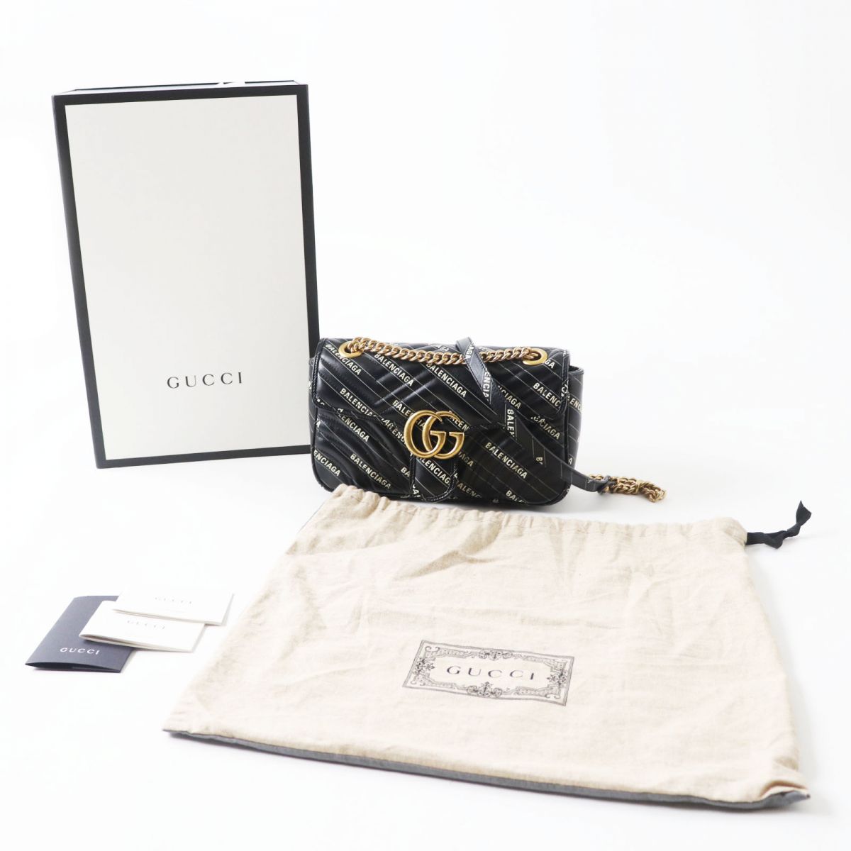 Gucci M16 St30913 Leather Black Shoulder Bag