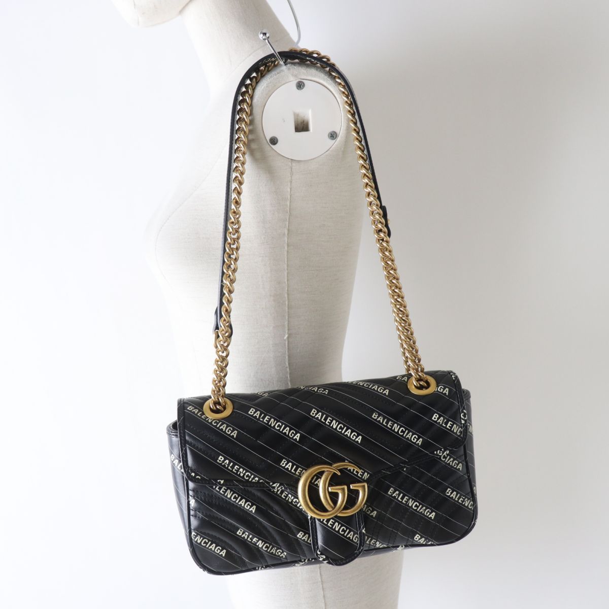 Gucci M16 St30913 Leather Black Shoulder Bag