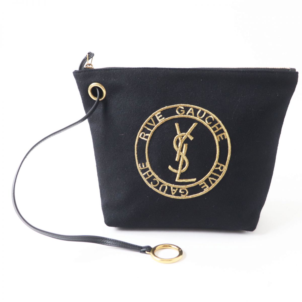 Saint Pouch Main Wool Main Women Travel Leather Black Travel Bag
