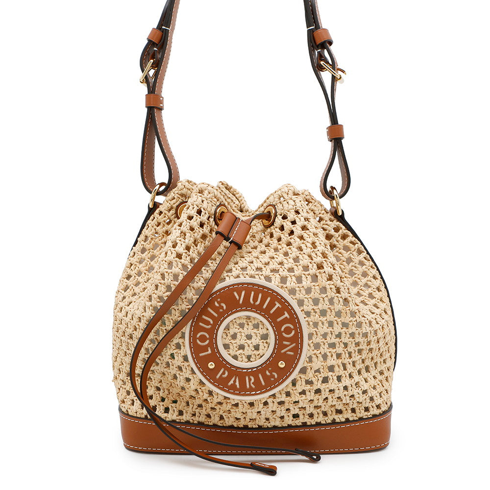 Louis Vuitton Noe Natural TanM24722 Raffia Leather Handbag