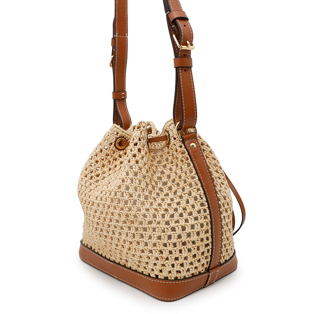 Louis Vuitton Noe Natural TanM24722 Raffia Leather Handbag