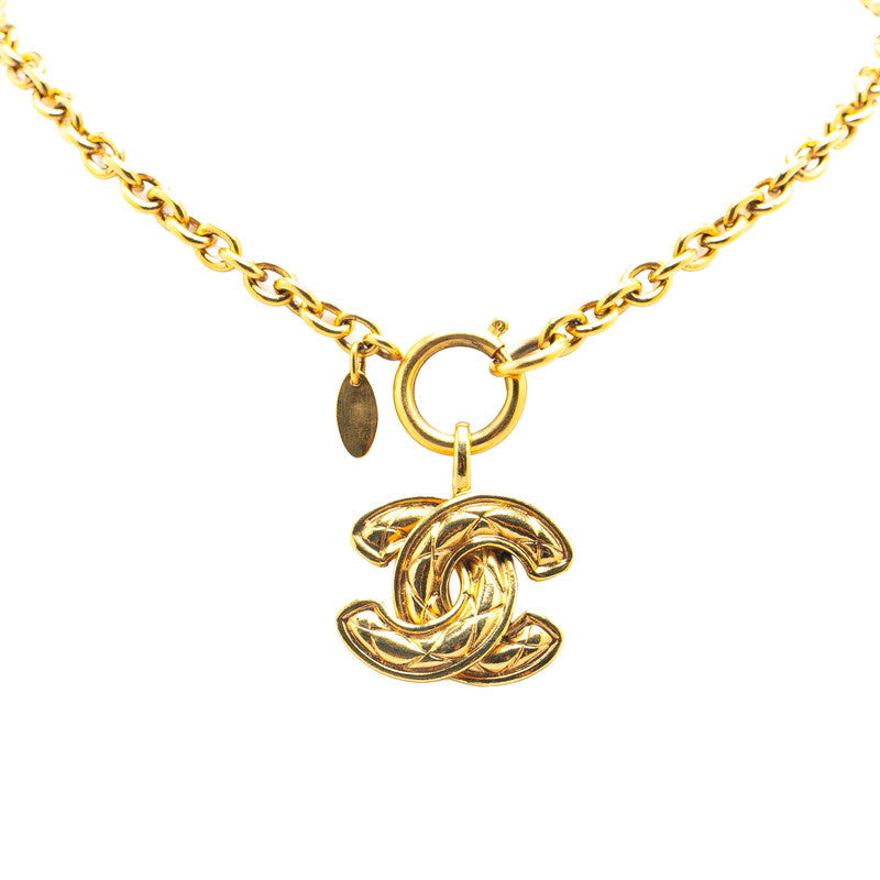 Chanel Matelasse Coco Mark Necklace