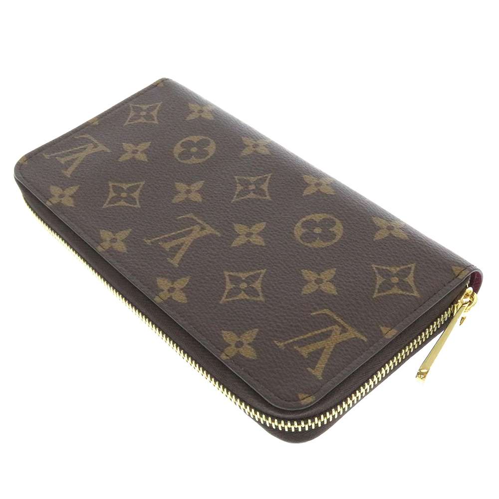 Louis Vuitton Zippy FuchsiaM41895 Monogram Wallet Case 2