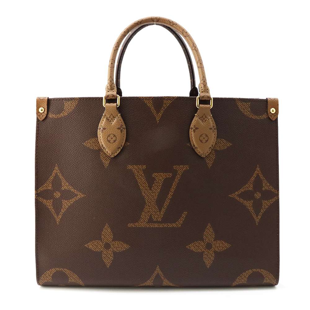 Louis Vuitton Onthego RedM45321 Reverse Giant Monogram Canvas Handbag 4