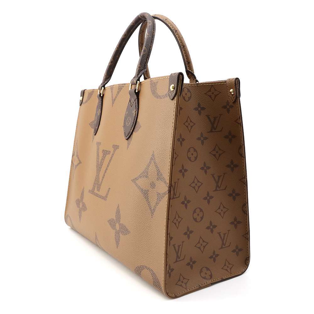Louis Vuitton Onthego RedM45321 Reverse Giant Monogram Canvas Handbag 4