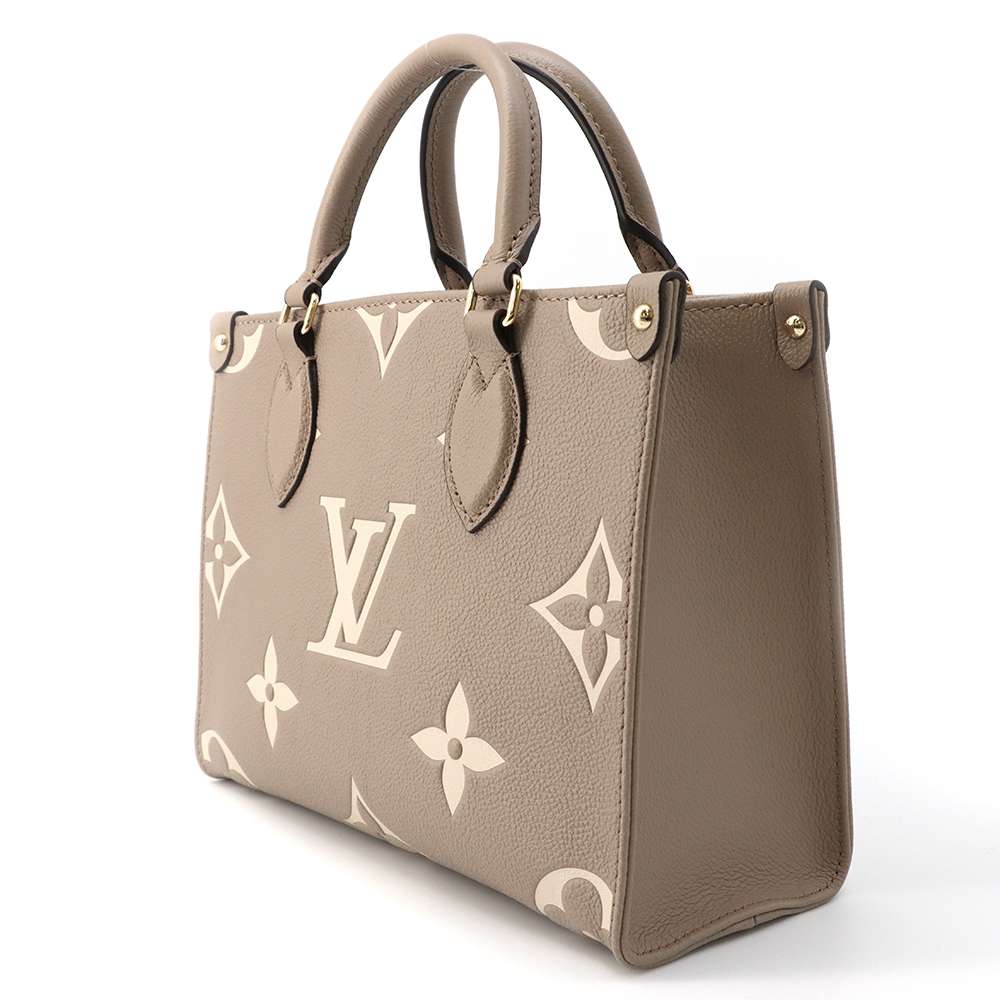 Louis Vuitton Onthego Tourterelle ClaimM45779 Giant Monogram Empreinte Leather Handbag
