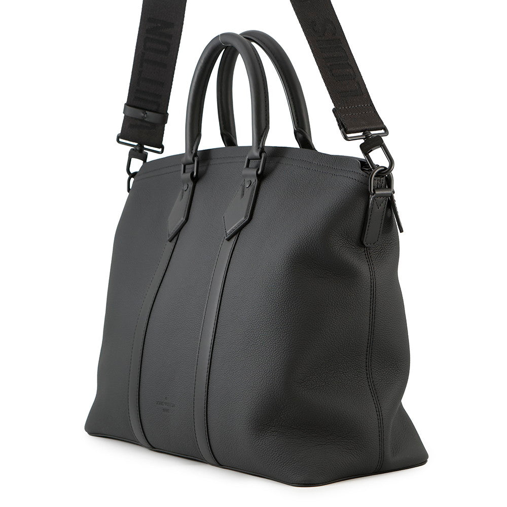 Louis Vuitton Aerogram Lock It BlackM59158 Taurillon Leather Handbag
