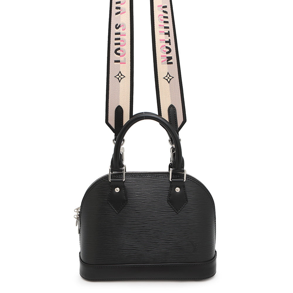 Louis Vuitton Alma NoirM59217 ・Flower Monogram Epi Leather Handbag