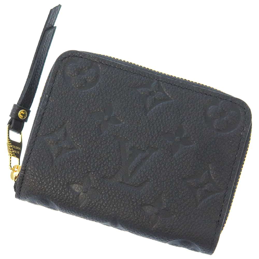 Louis Vuitton Zippy Coin Purse NoirM60574 Monogram Empreinte Leather Wallet Case