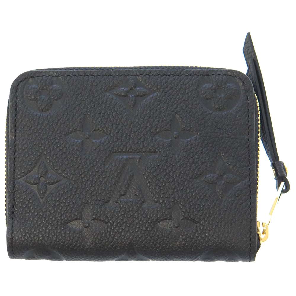 Louis Vuitton Zippy Coin Purse NoirM60574 Monogram Empreinte Leather Wallet Case