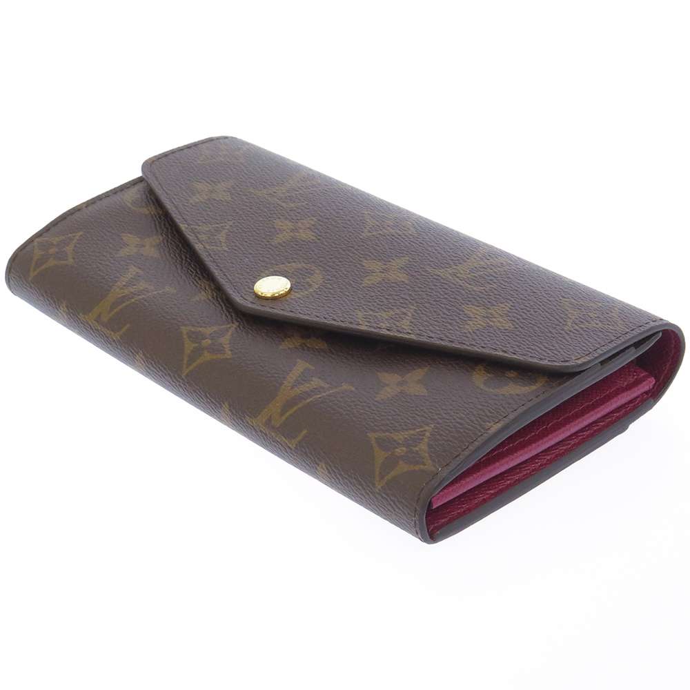 Louis Vuitton Portefeuille Sarah FuchsiaM62234 Monogram Handbag 2