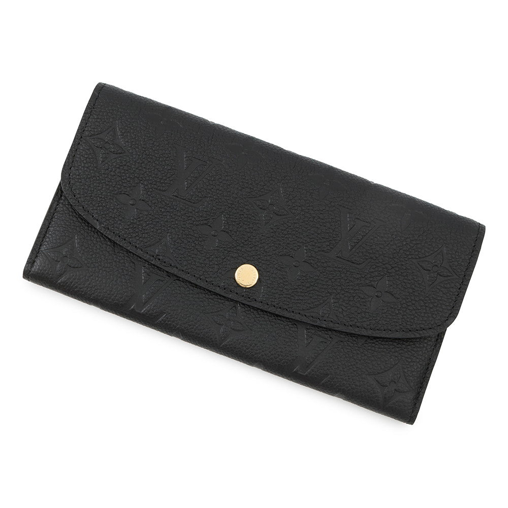 Louis Vuitton Portefeuille Emilie BeigeM62369 Monogram Leather Empreinte Handbag