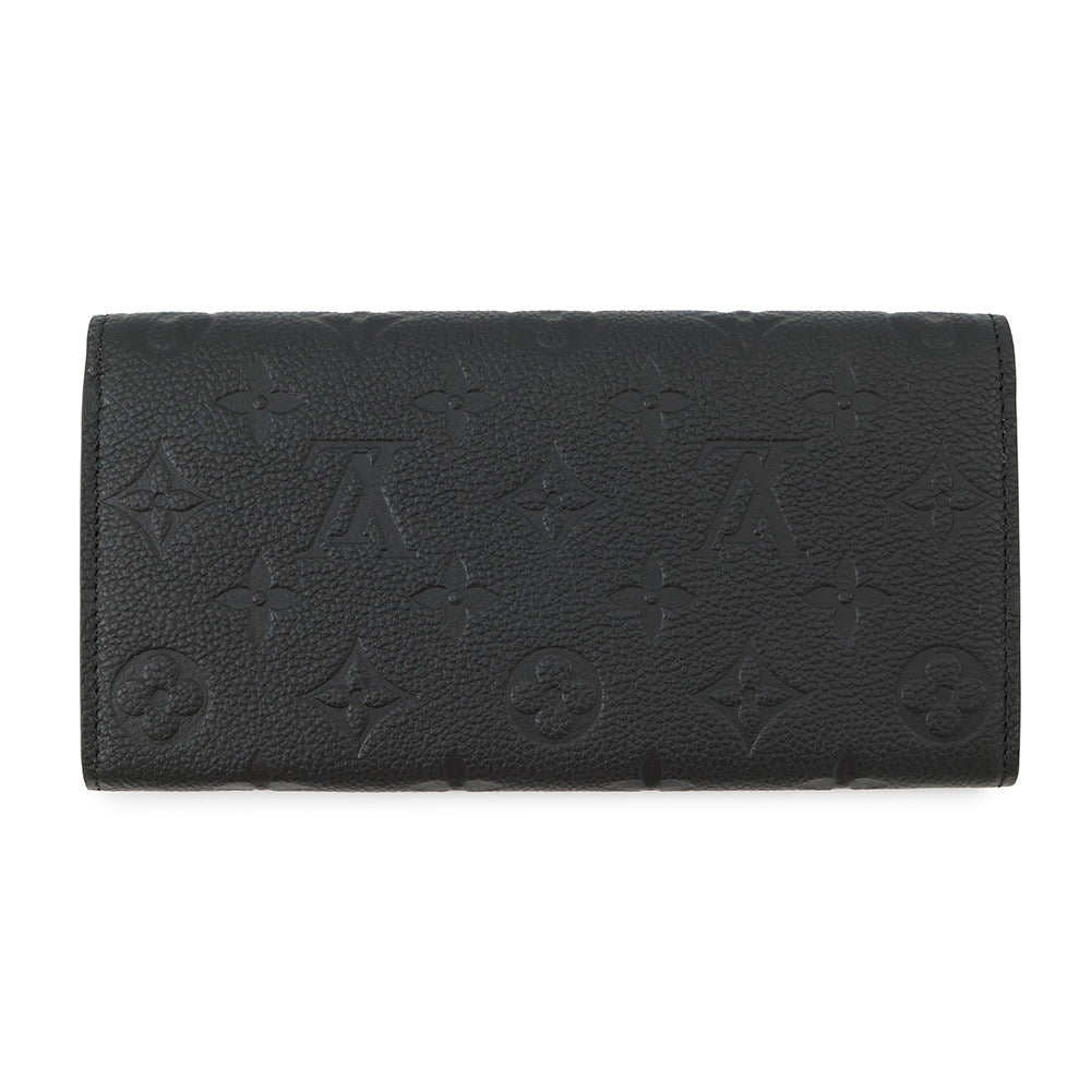 Louis Vuitton Portefeuille Emilie BeigeM62369 Monogram Leather Empreinte Handbag