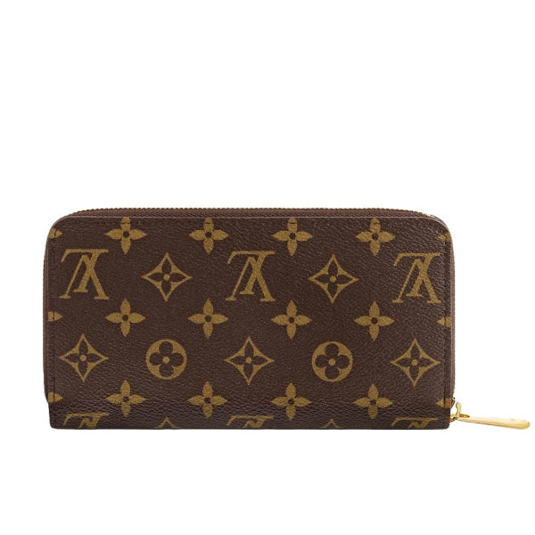 Louis Vuitton Long Purse M63379 Zippy Zip Monogram Canvas Brown Wallet Case
