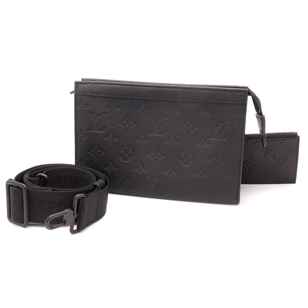 Louis Vuitton Gaston Wearable NoirM81115 Shadow Monogram Wallet Case 4