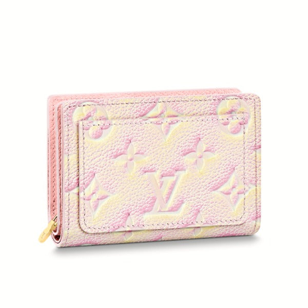 Louis Vuitton Bifold M81529 Empreinte Light Coin Monogram Leather Pink Wallet Case