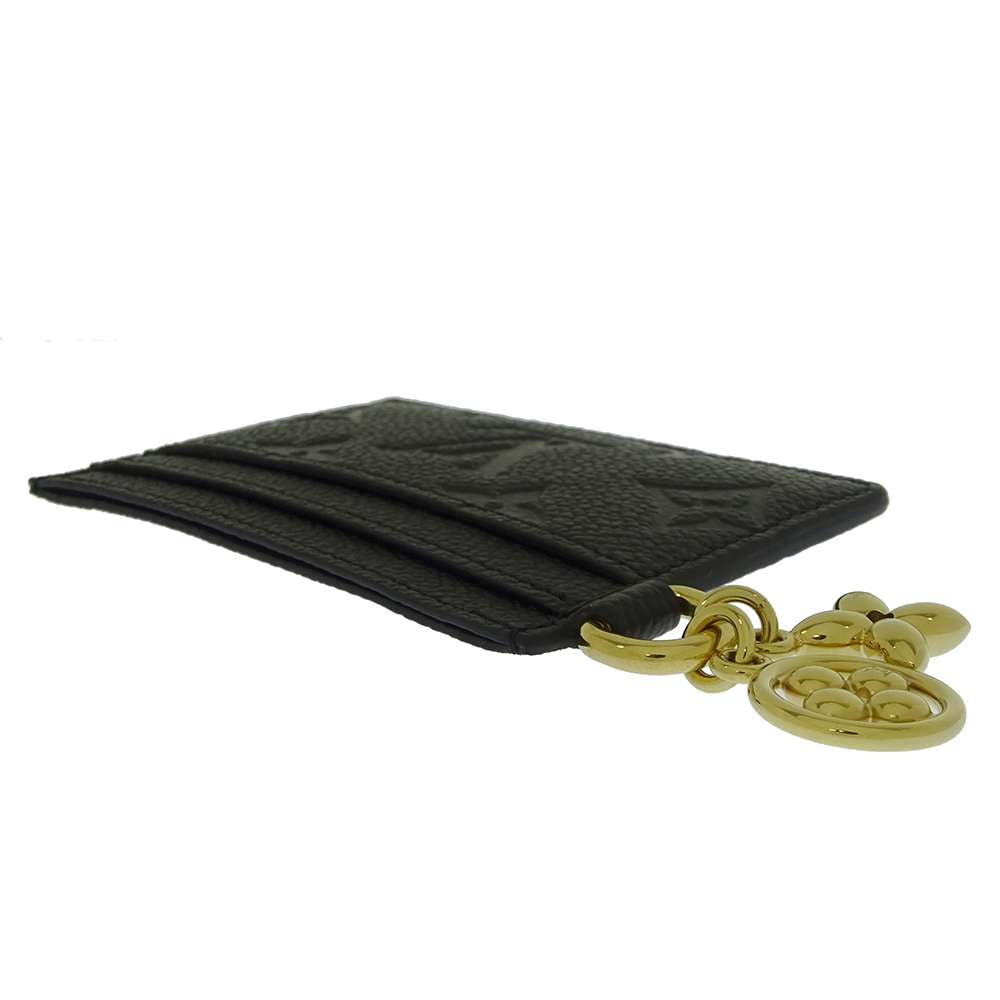 Louis Vuitton Porto Cult・ Charm NoirM82132 Monogram Leather Empreinte Key Chain