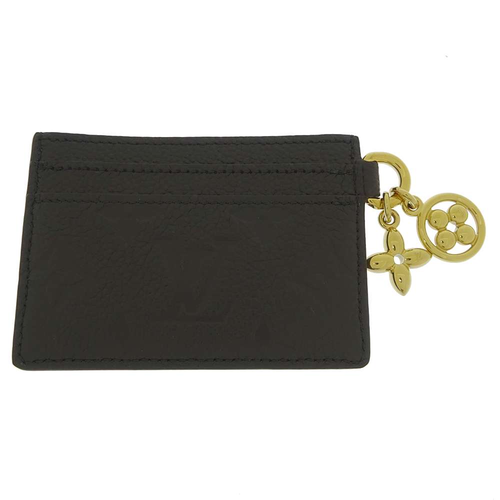 Louis Vuitton Porto Cult・ Charm NoirM82132 Monogram Leather Empreinte Key Chain