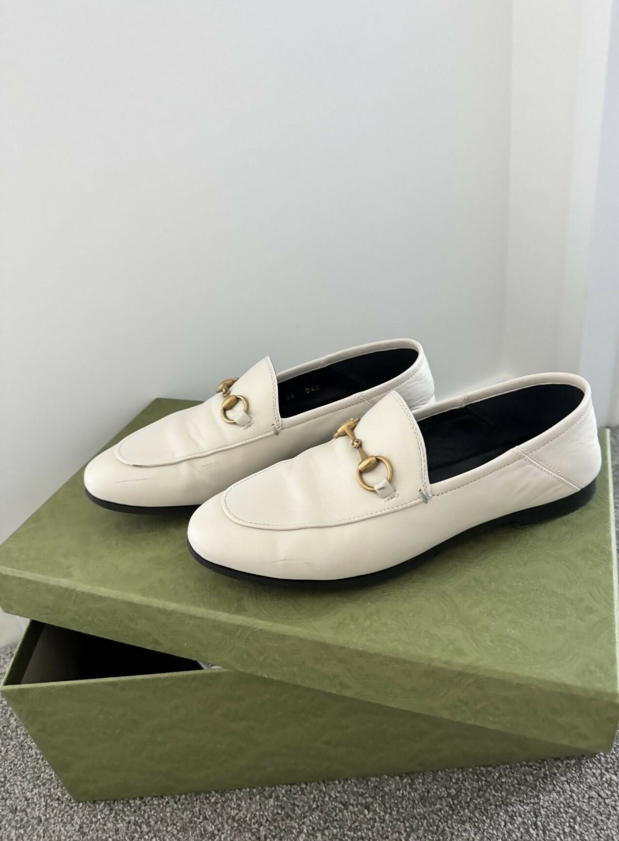 Gucci Leather Horsebit Loafer Size 36