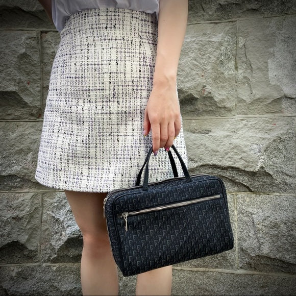 Dior Dior Black Monogram Handbag Travel Bag