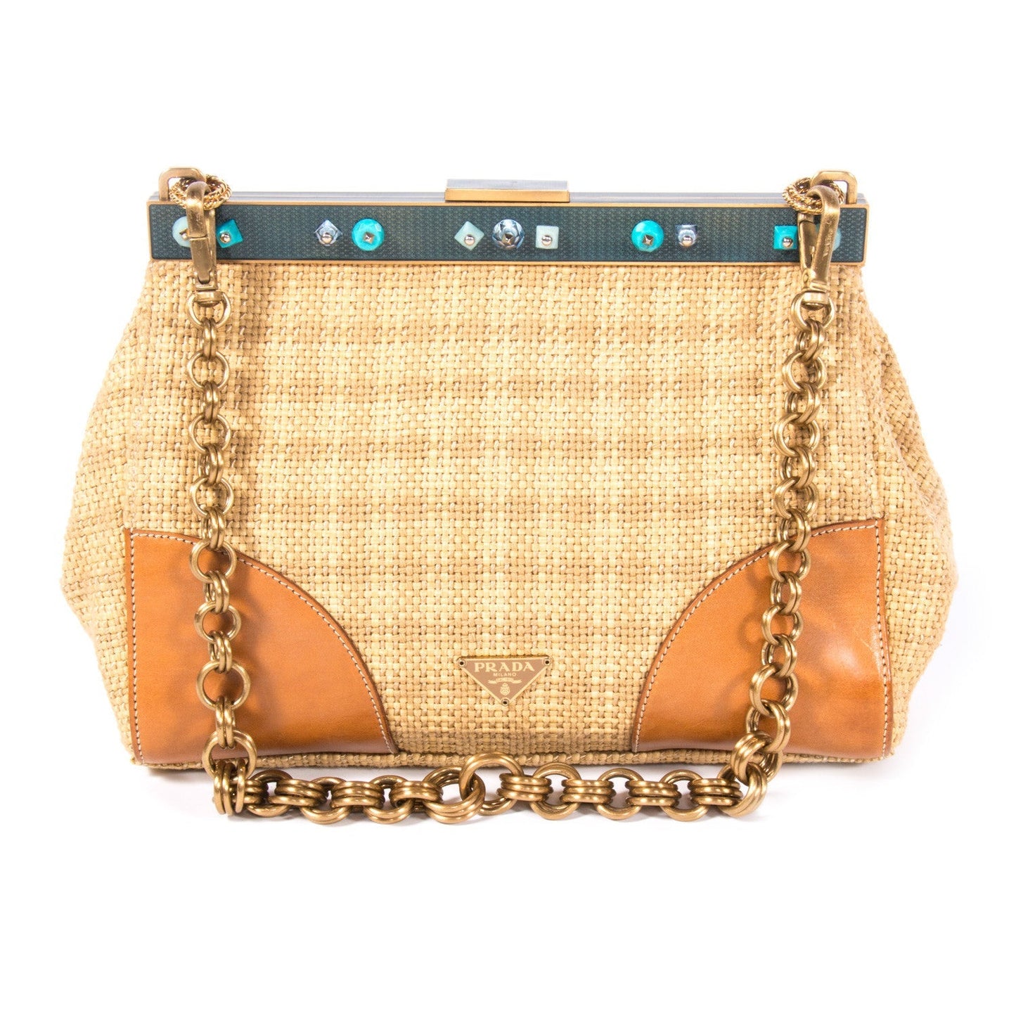 Prada Paglia Cocco Bag Travel Bag