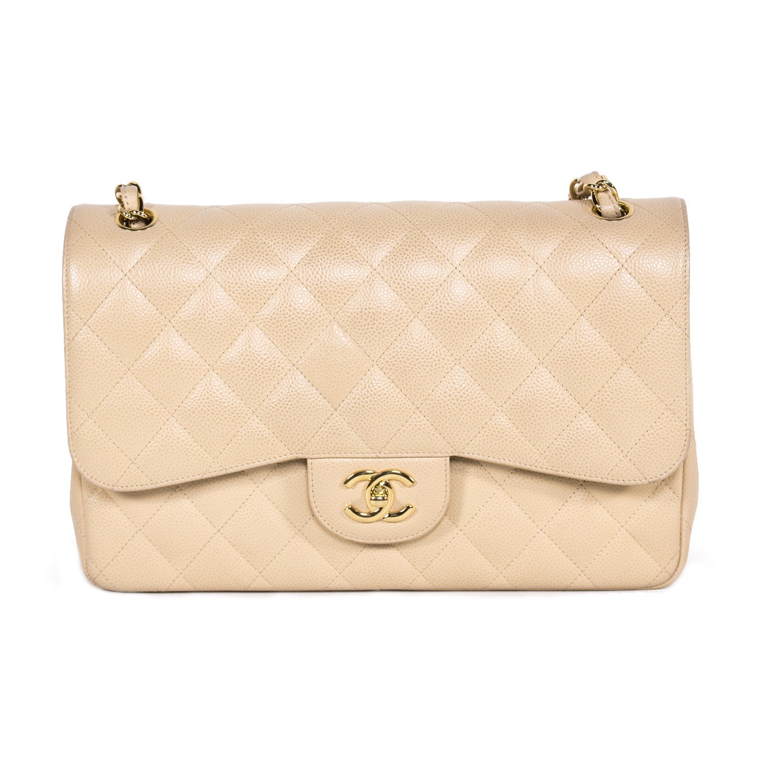 Chanel Caviar Classic Jumbo Double Flap Bag