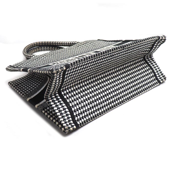 Dior Book Tote Houndstooth Tote Bag Canvas