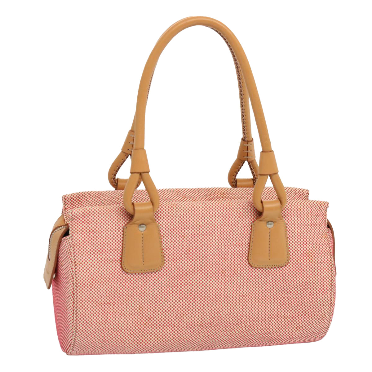 Burberry Luxury Tote Bag Auth Mr023 Canvas Red