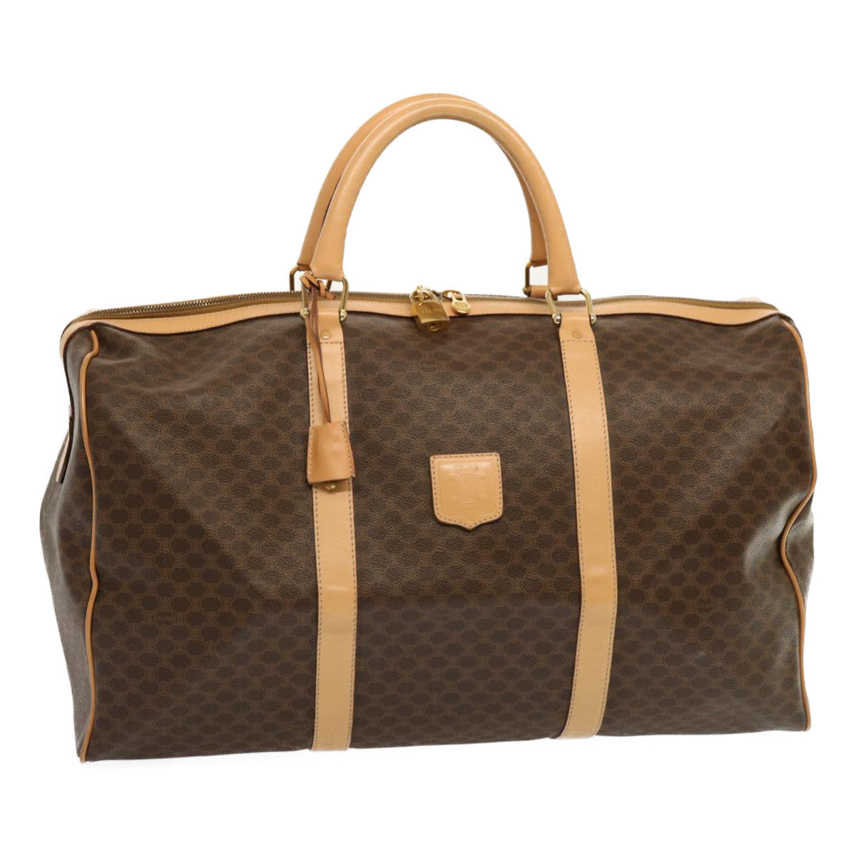 Luxury Macadam Boston Bag Pvc Mr Canvas Brown Travel Bag