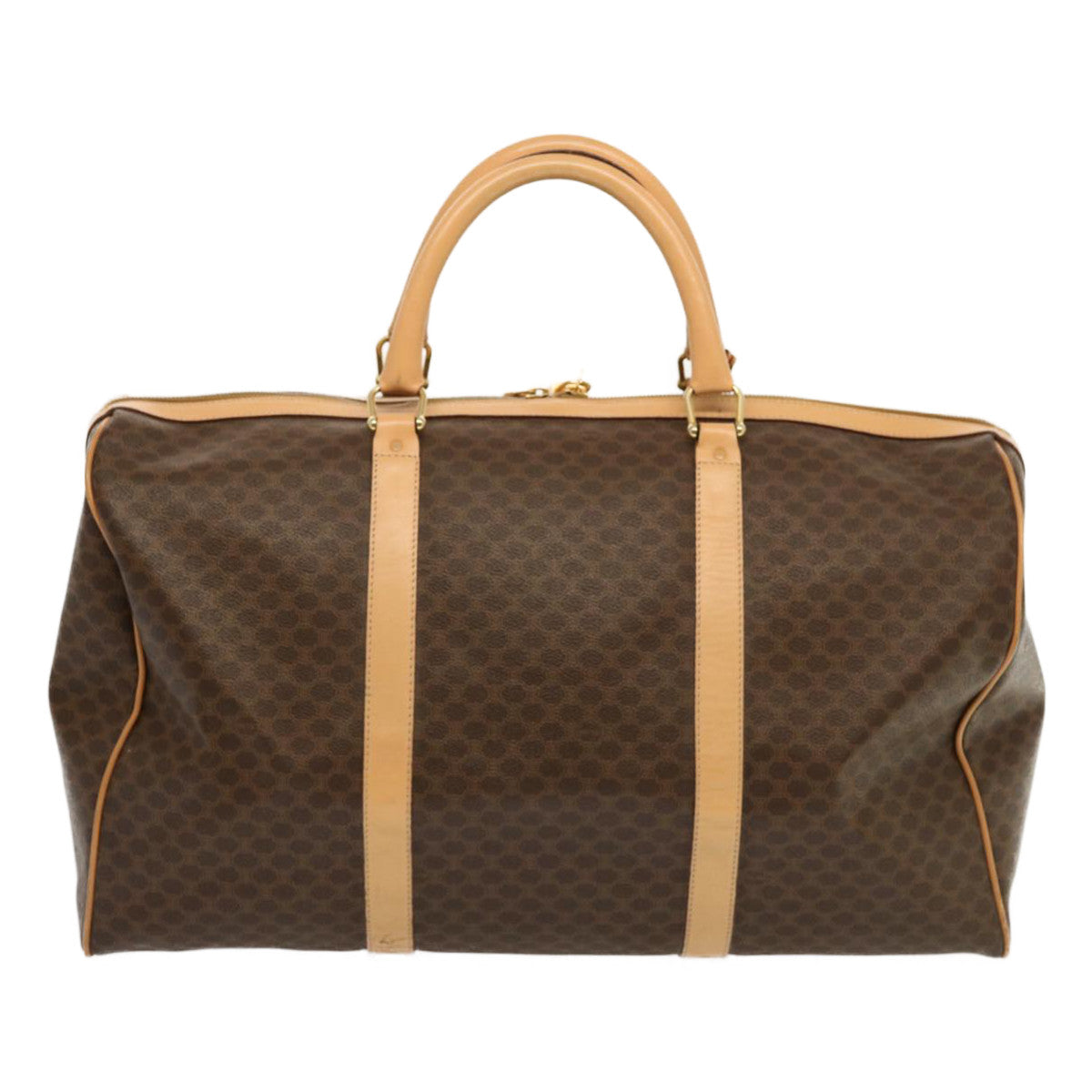Luxury Macadam Boston Bag Pvc Mr Canvas Brown Travel Bag