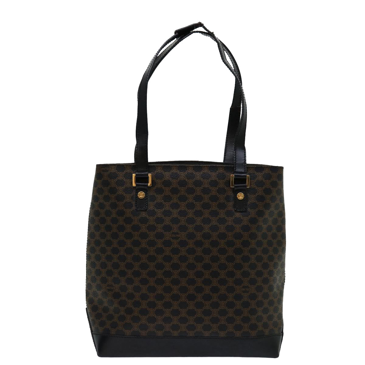 Luxury Macadam Tote Bag Pvc Mr Canvas Black
