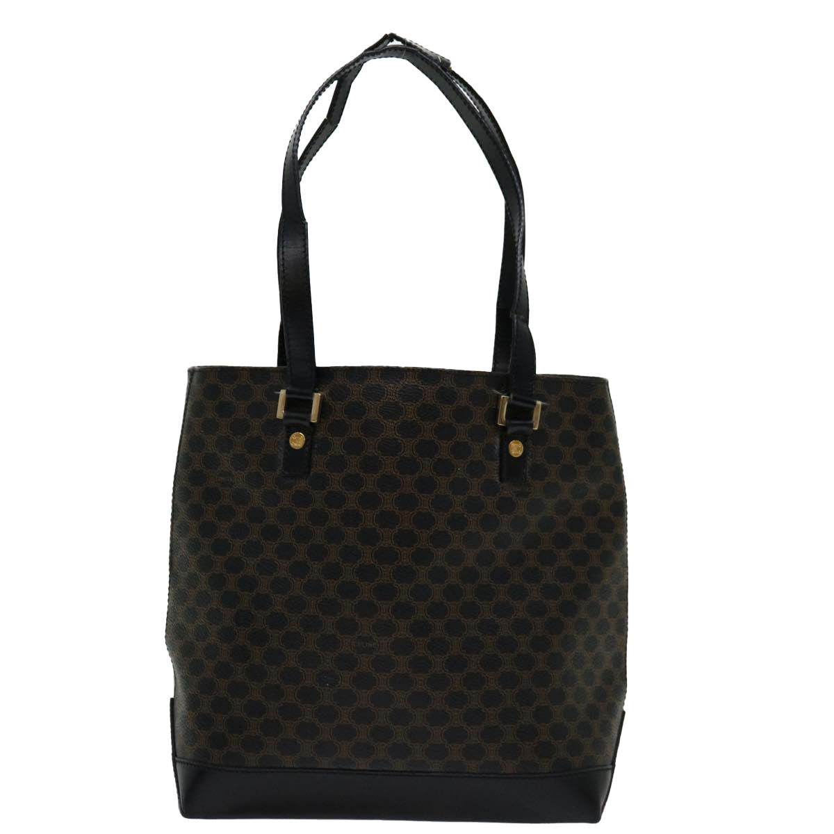 Luxury Macadam Tote Bag Pvc Mr Canvas Black
