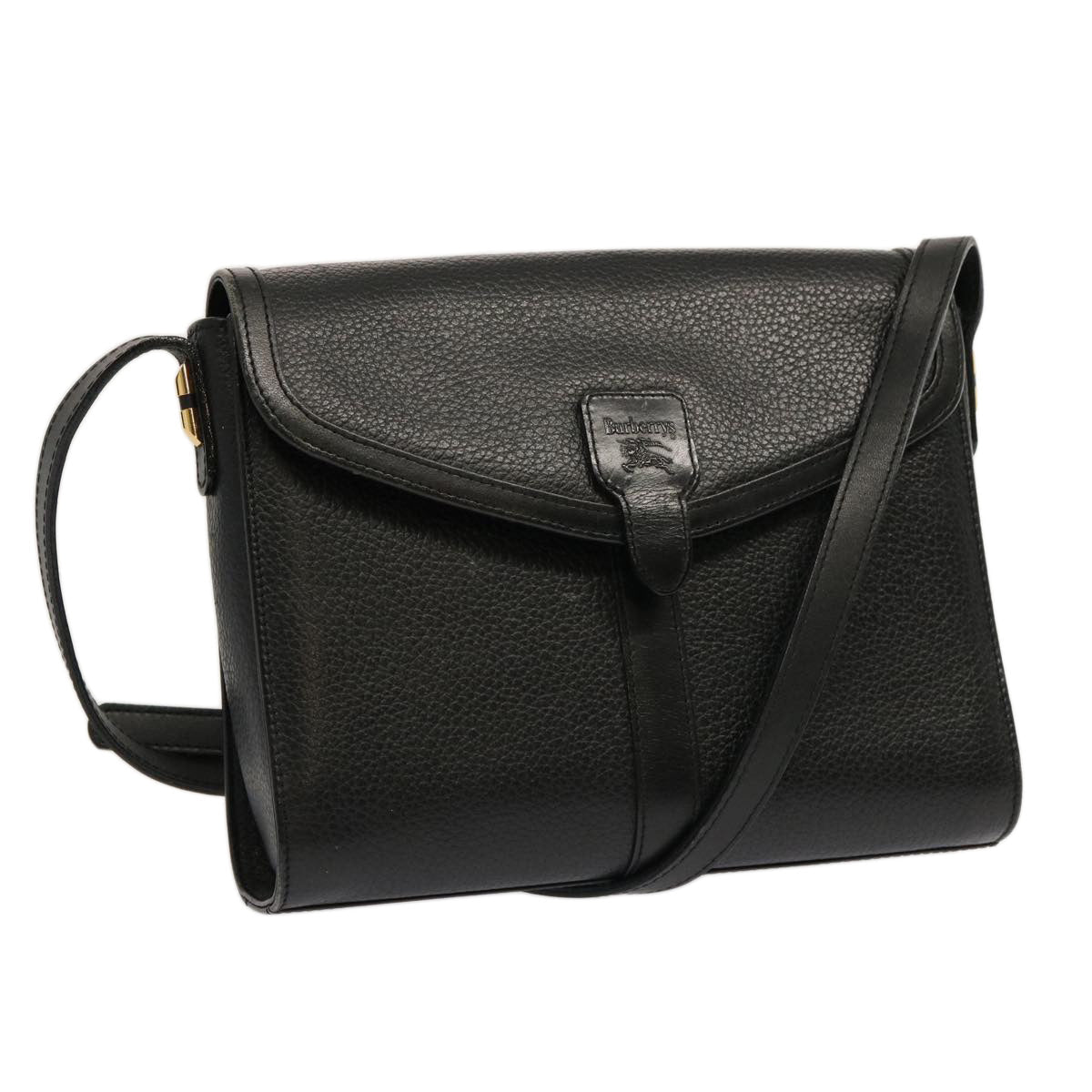 Burberry Luxury ss Shoulder Bag Auth Mr101 Leather Black