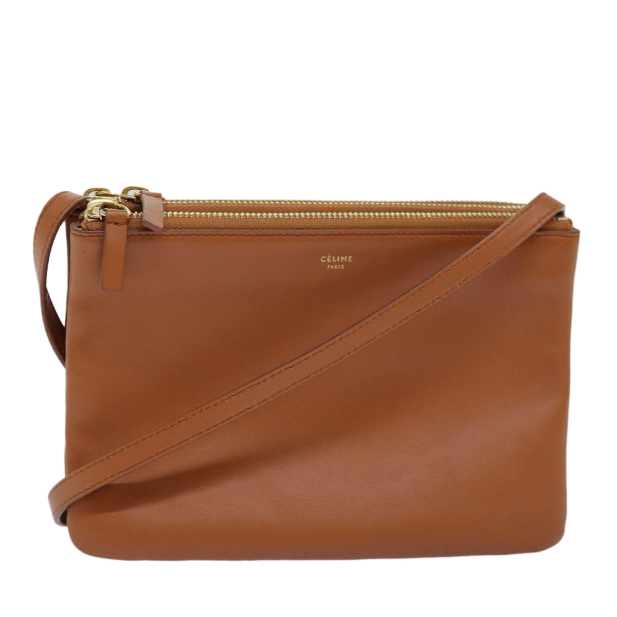 Luxury Trio Shoulder Bag Mr Leather Brown