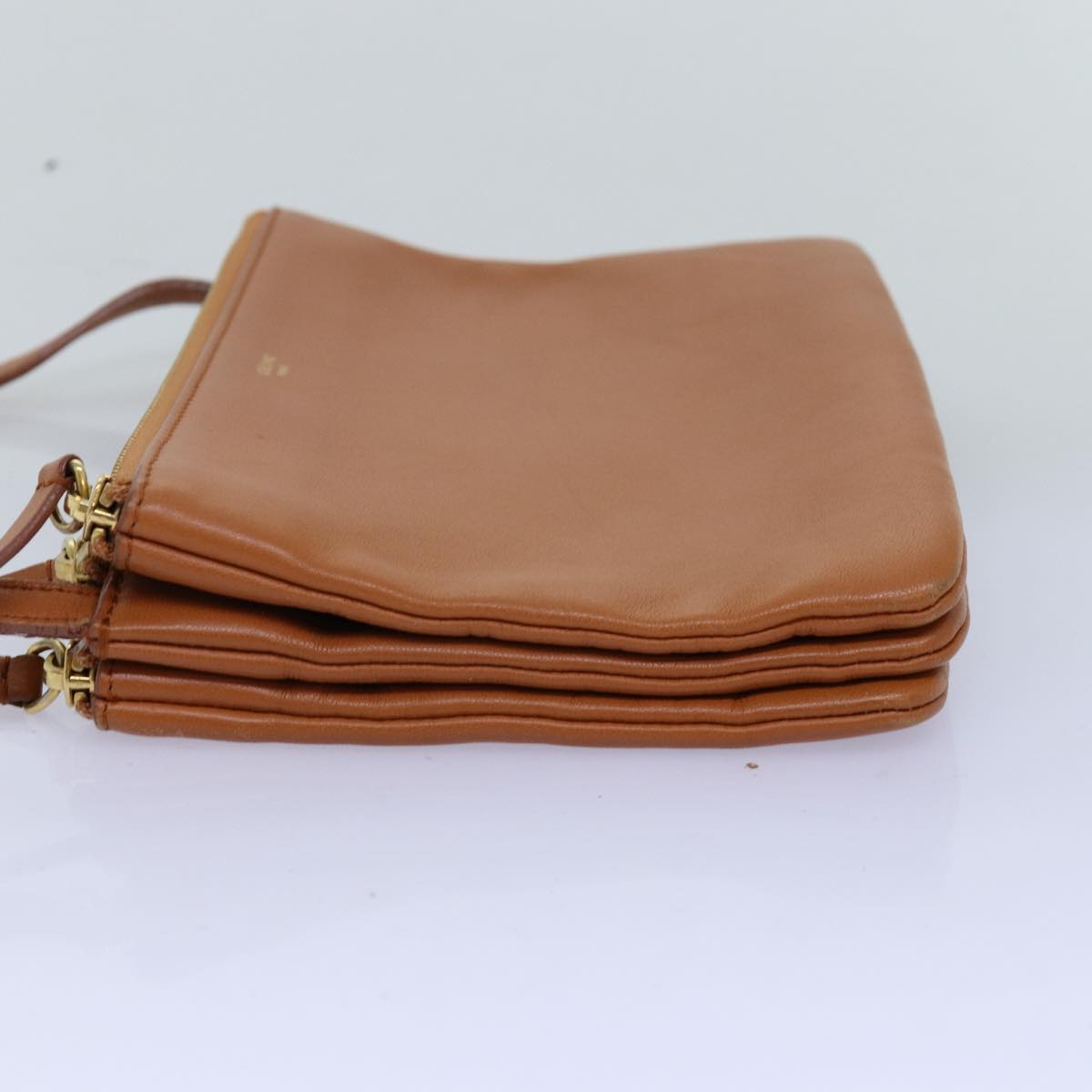 Luxury Trio Shoulder Bag Mr Leather Brown